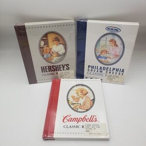 Hershey, Campbell's & Philadelphia classic recipe cook book lot of 3